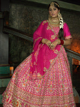 Magenta Silk Lengha