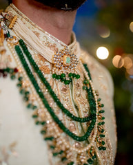 Lime Green Pure Silk Sherwani