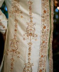 Lime Green Pure Silk Sherwani