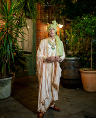 Soft Baby Pink Pure Silk Sherwani