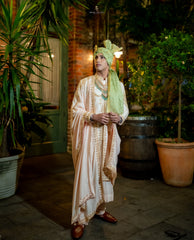 Soft Baby Pink Pure Silk Sherwani