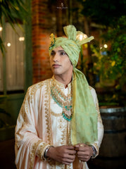 Soft Baby Pink Pure Silk Sherwani