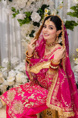 Magenta Silk Salwaar Suit