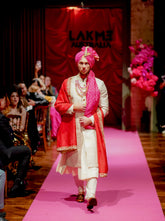 Golden Broked Sherwani