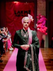 Bottle Green Sherwani