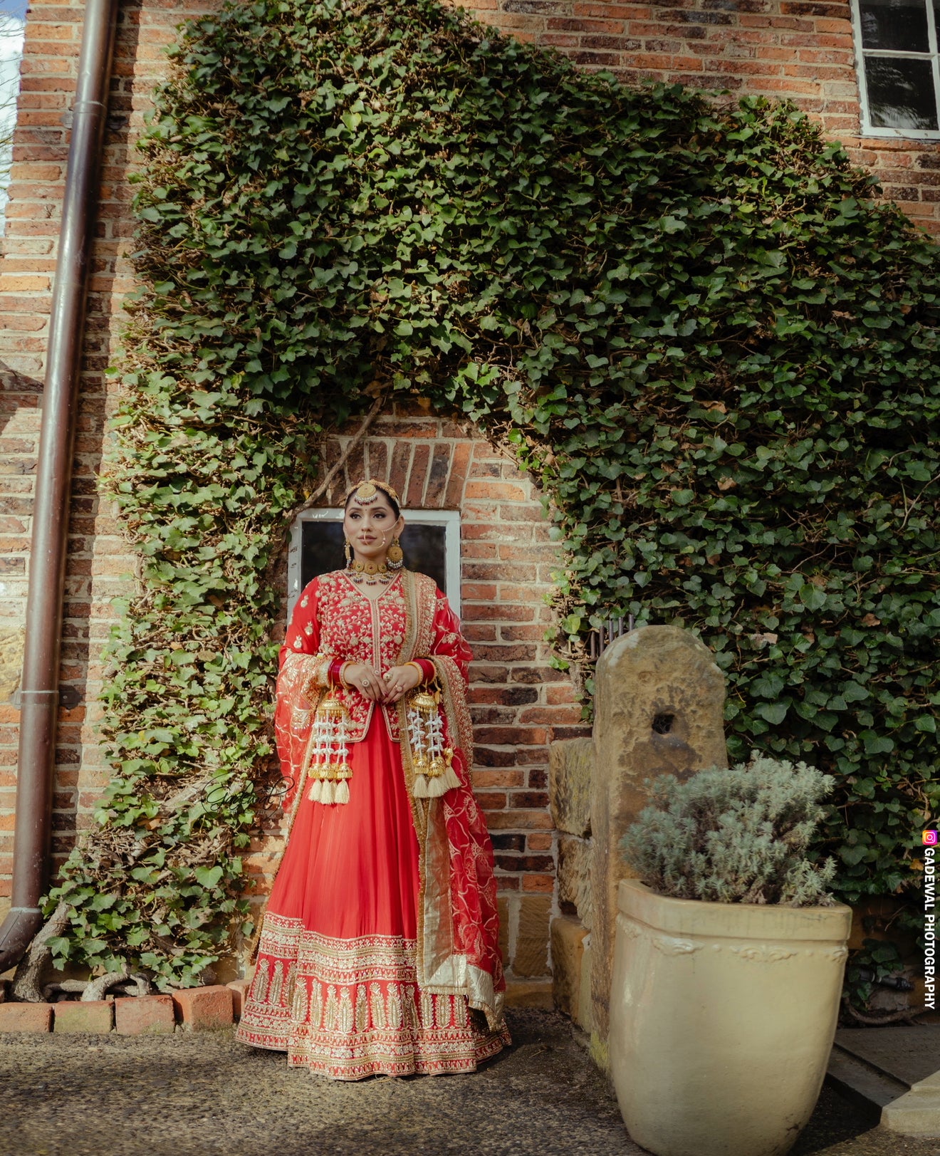 Red Kurti Lengha