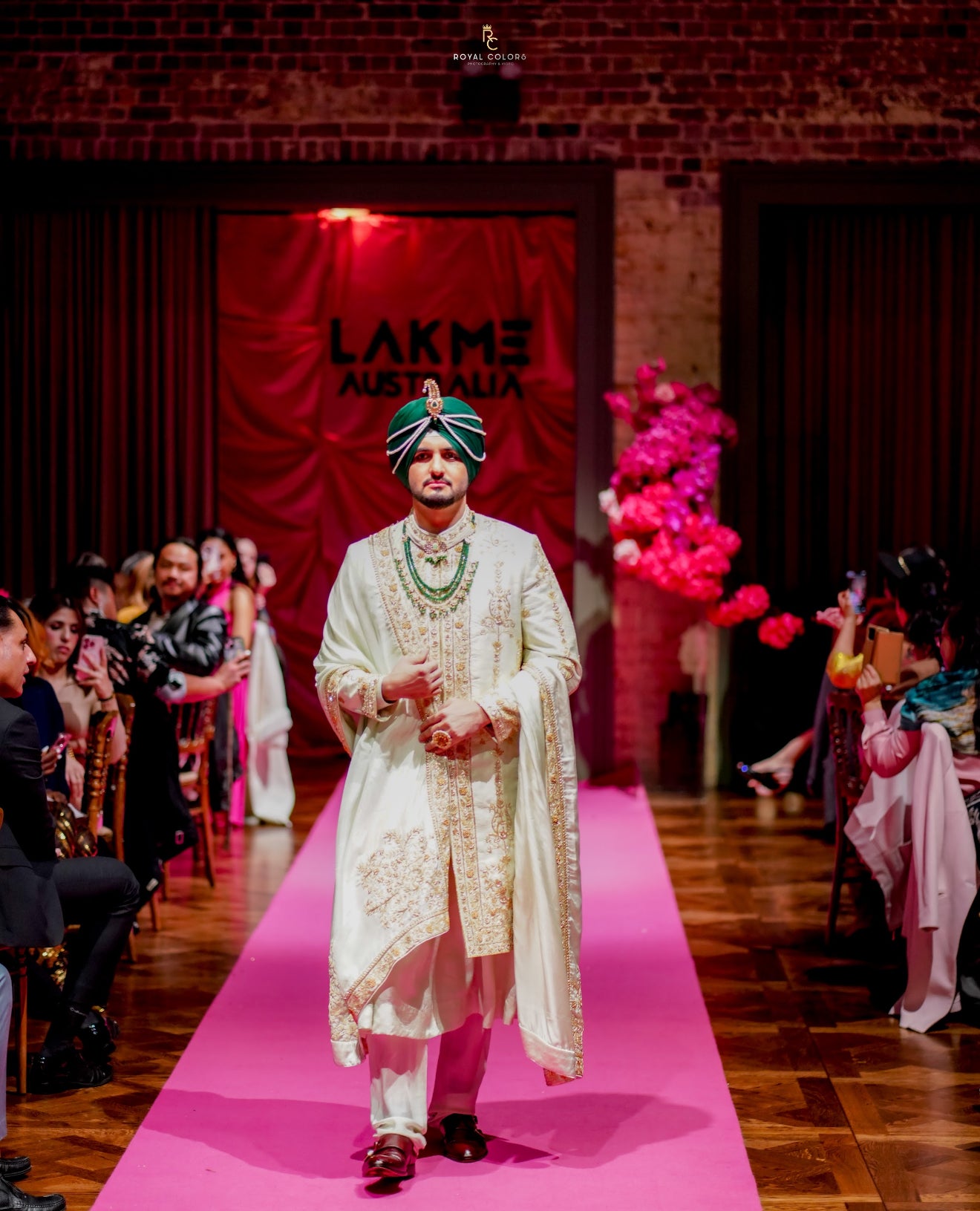 Lime Green Pure Silk Sherwani
