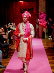 Golden Broked Sherwani