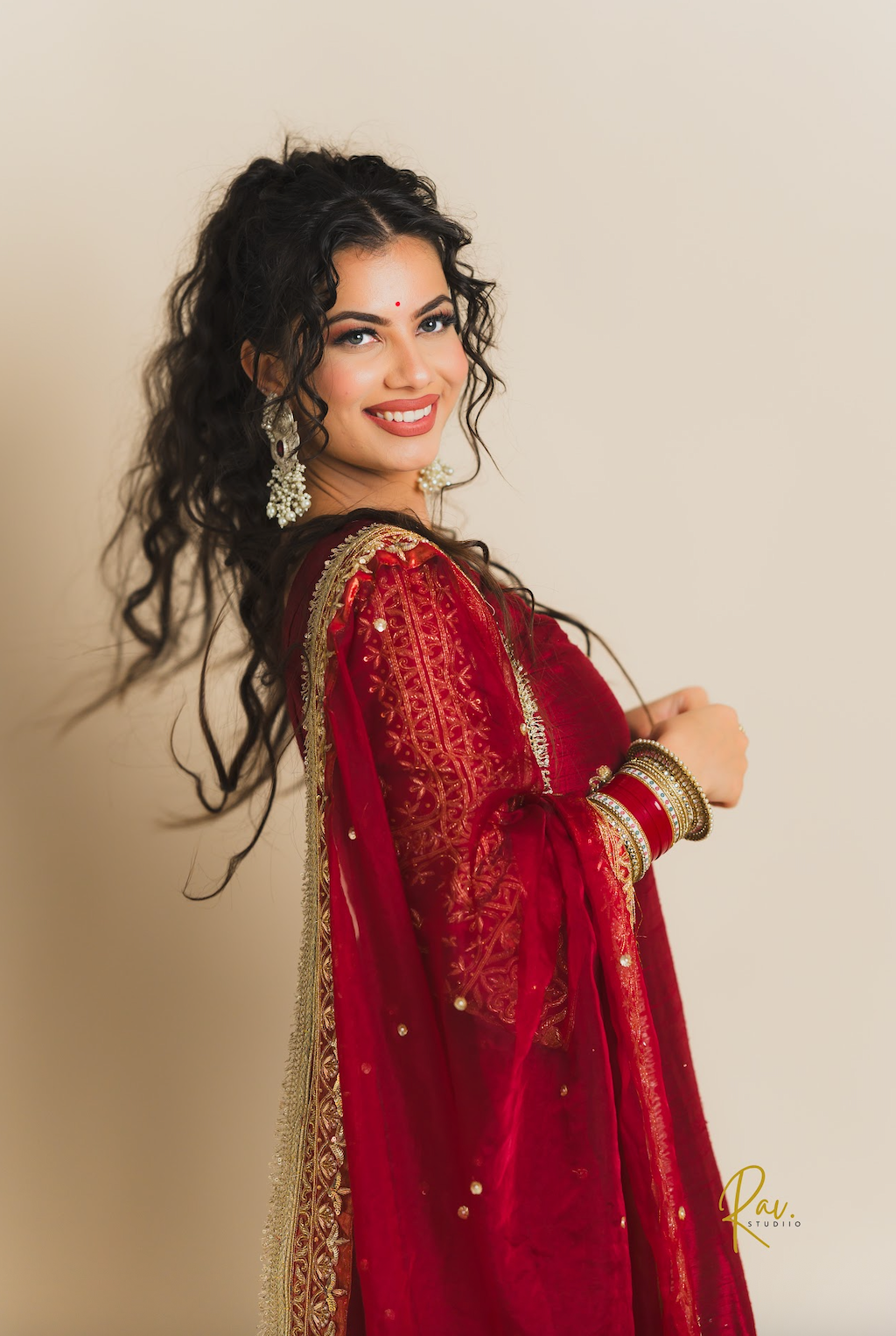 Maroon A-Shape Salwaar Suit