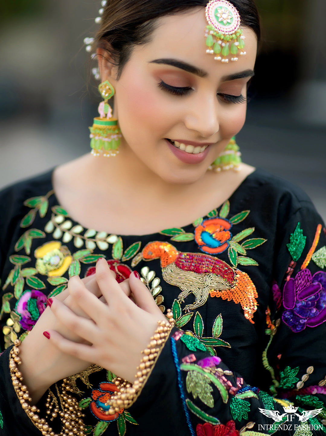 Black Silk Anarkali