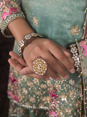 Mint Green Simmer Tissue Sharara Suit
