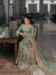 Mint Green Simmer Tissue Sharara Suit